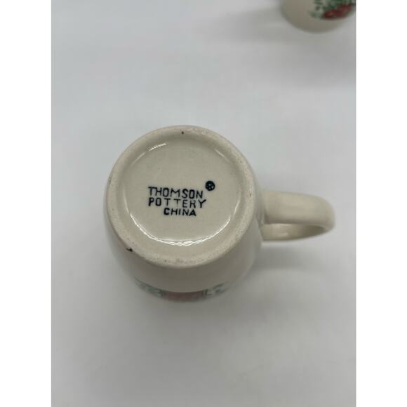 Thomson Pottery Birdhouse Set of 4 Coffee Mugs Cups - Picture 3 of 3
